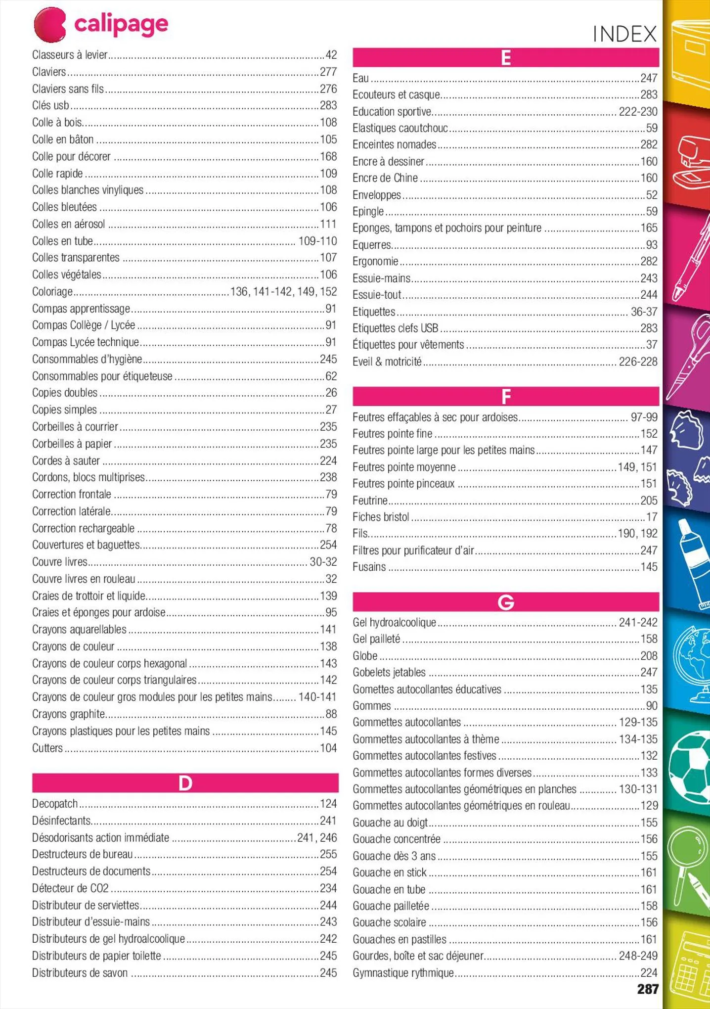 Catalogue Catalogue des écoles et loisirs, page 00287