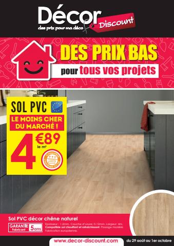 Promos de Jardineries et Animaleries à Lyon | DES PRIX BAS pour tous vos projets sur Décor Discount | 29/08/2022 - 01/10/2022