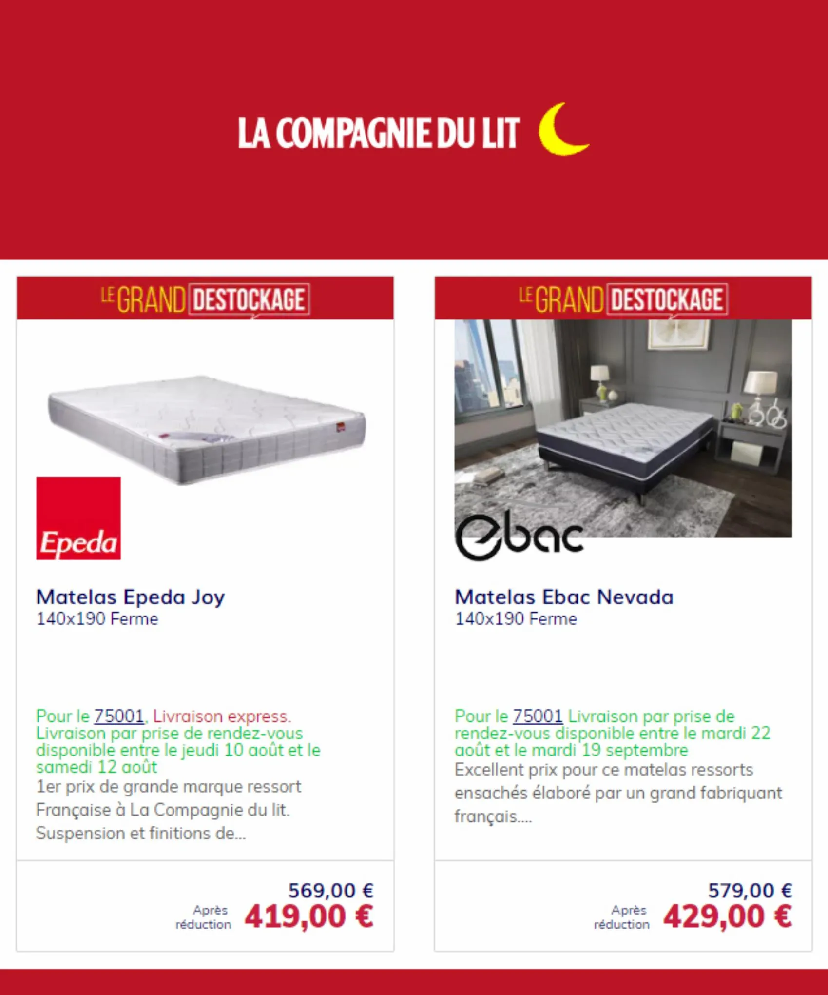 Catalogue Offerts La compagnie du lit!, page 00002