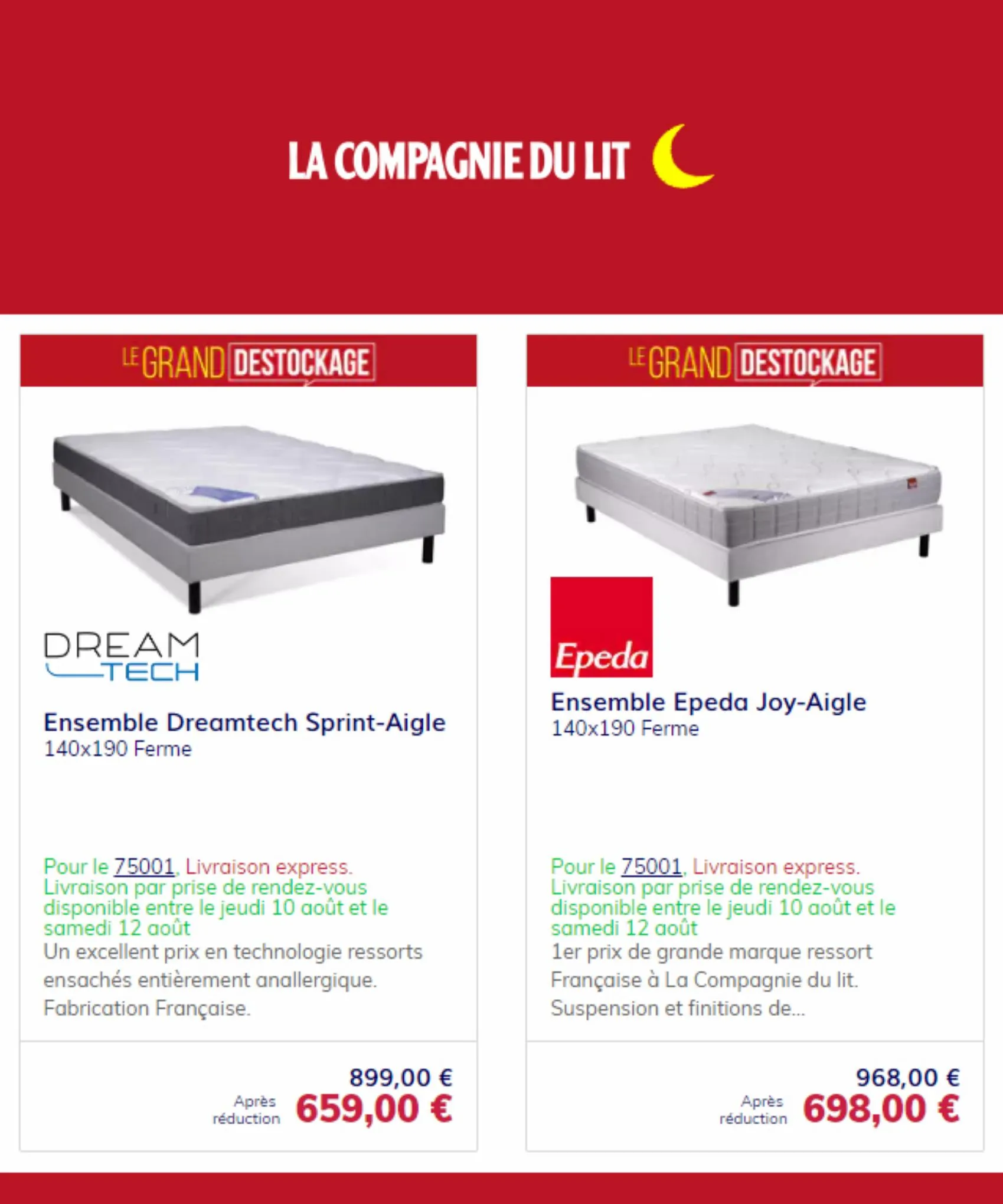 Catalogue Offerts La compagnie du lit!, page 00005