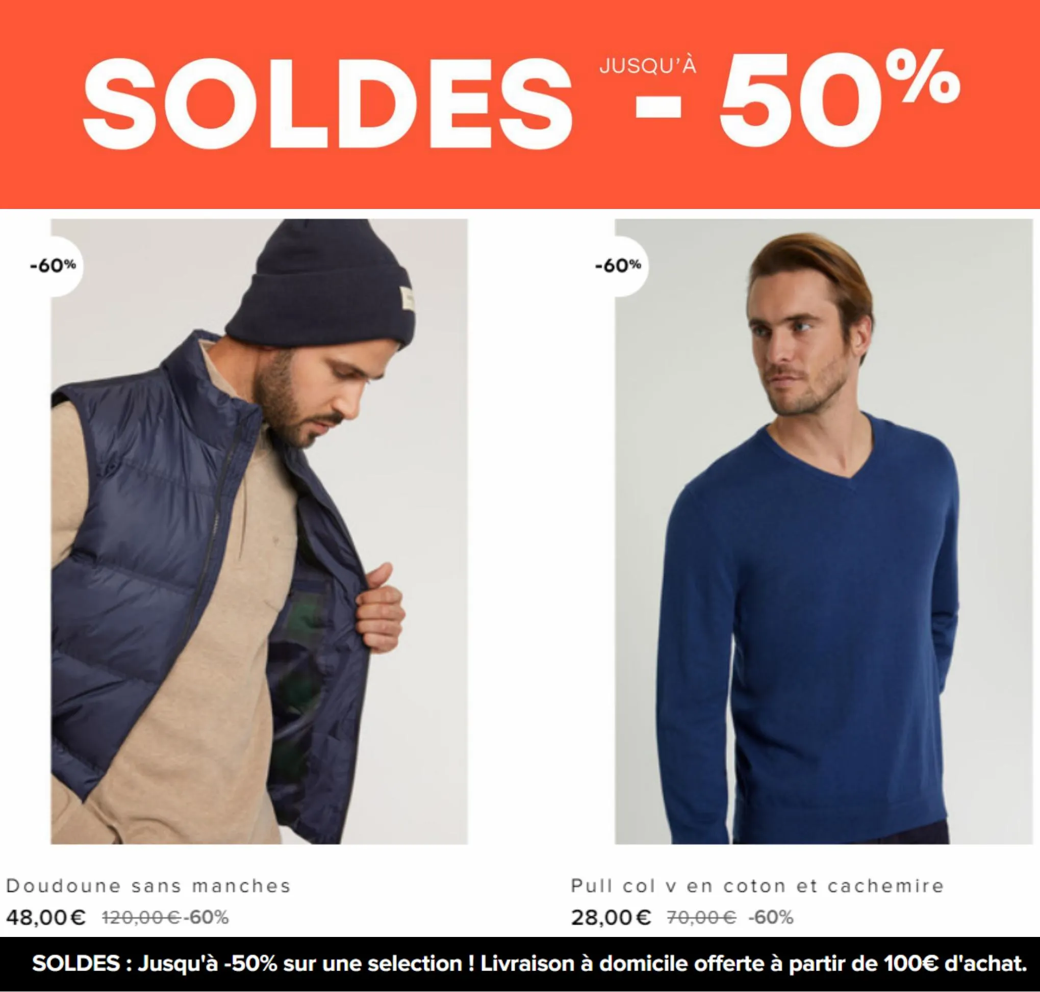 Catalogue Soldes -50% Homme, page 00002