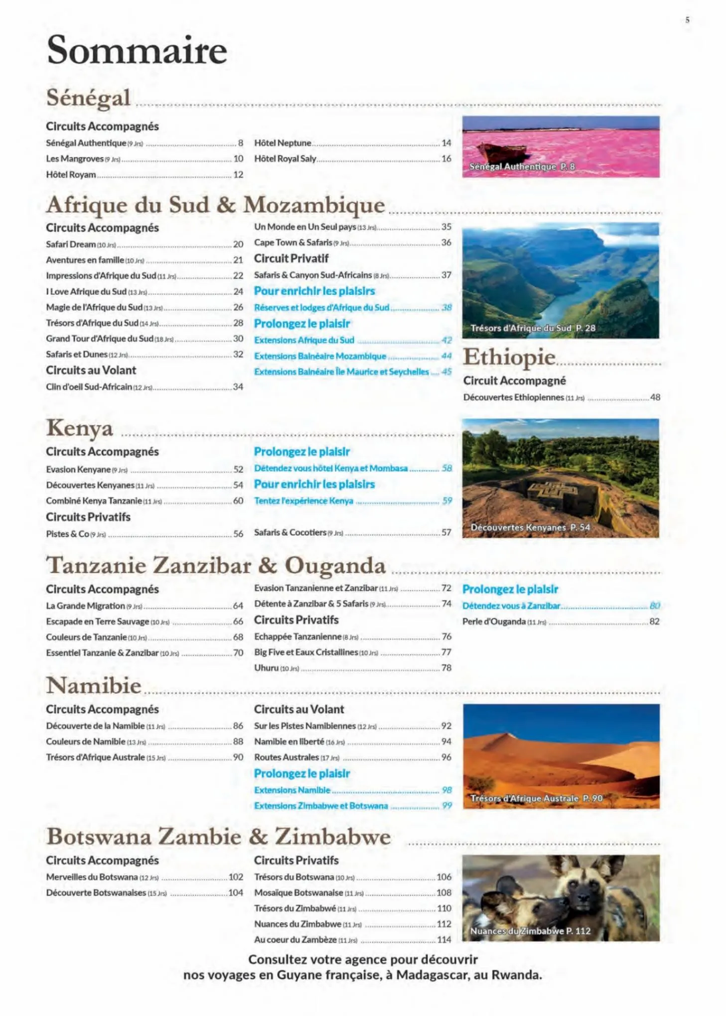 Catalogue Havas VoyagesAfrique 2022, page 00005