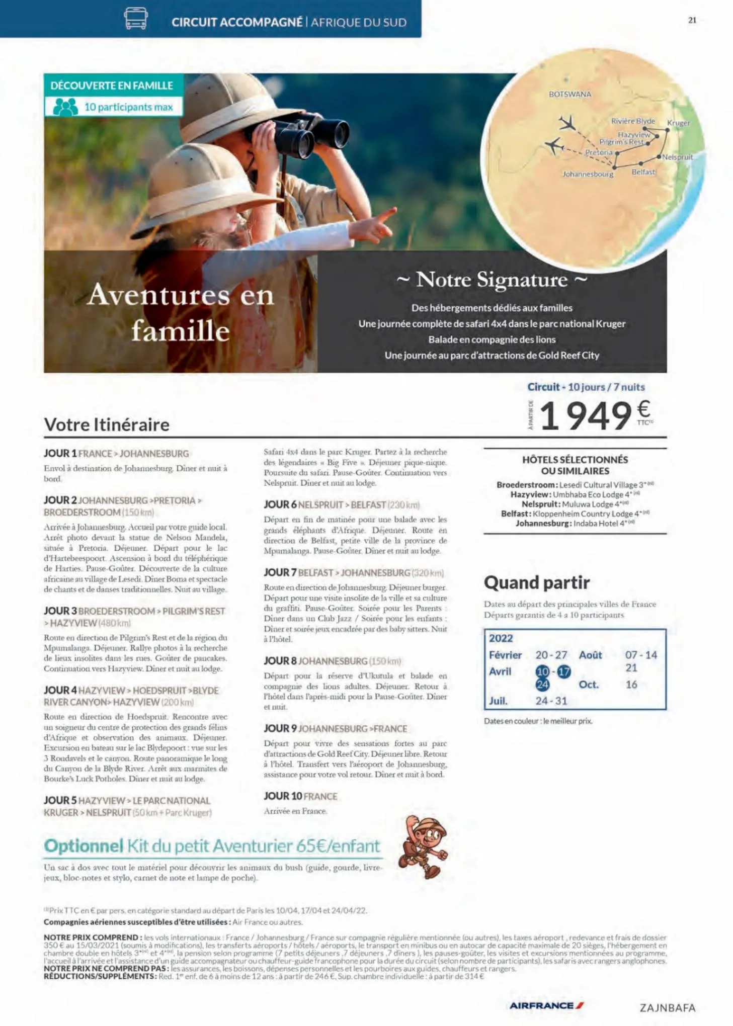 Catalogue Havas VoyagesAfrique 2022, page 00021