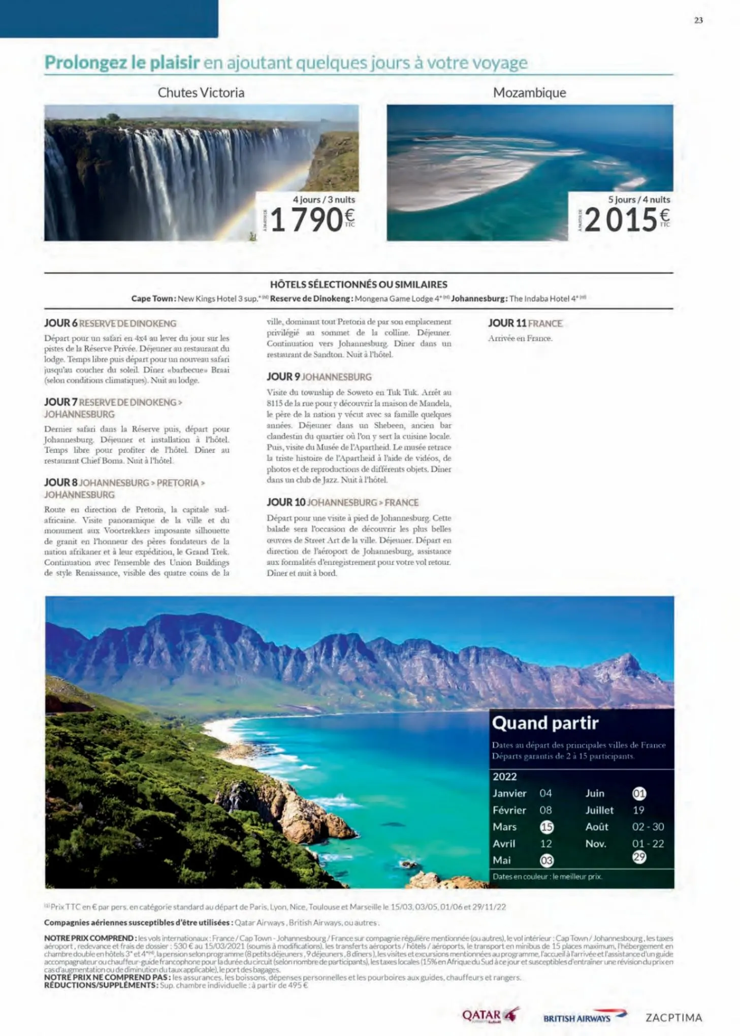 Catalogue Havas VoyagesAfrique 2022, page 00023