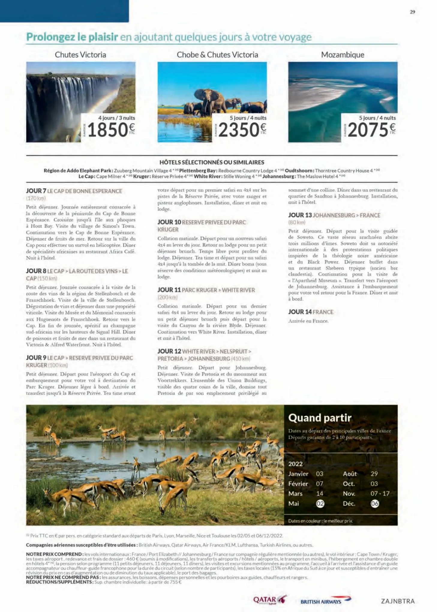 Catalogue Havas VoyagesAfrique 2022, page 00029