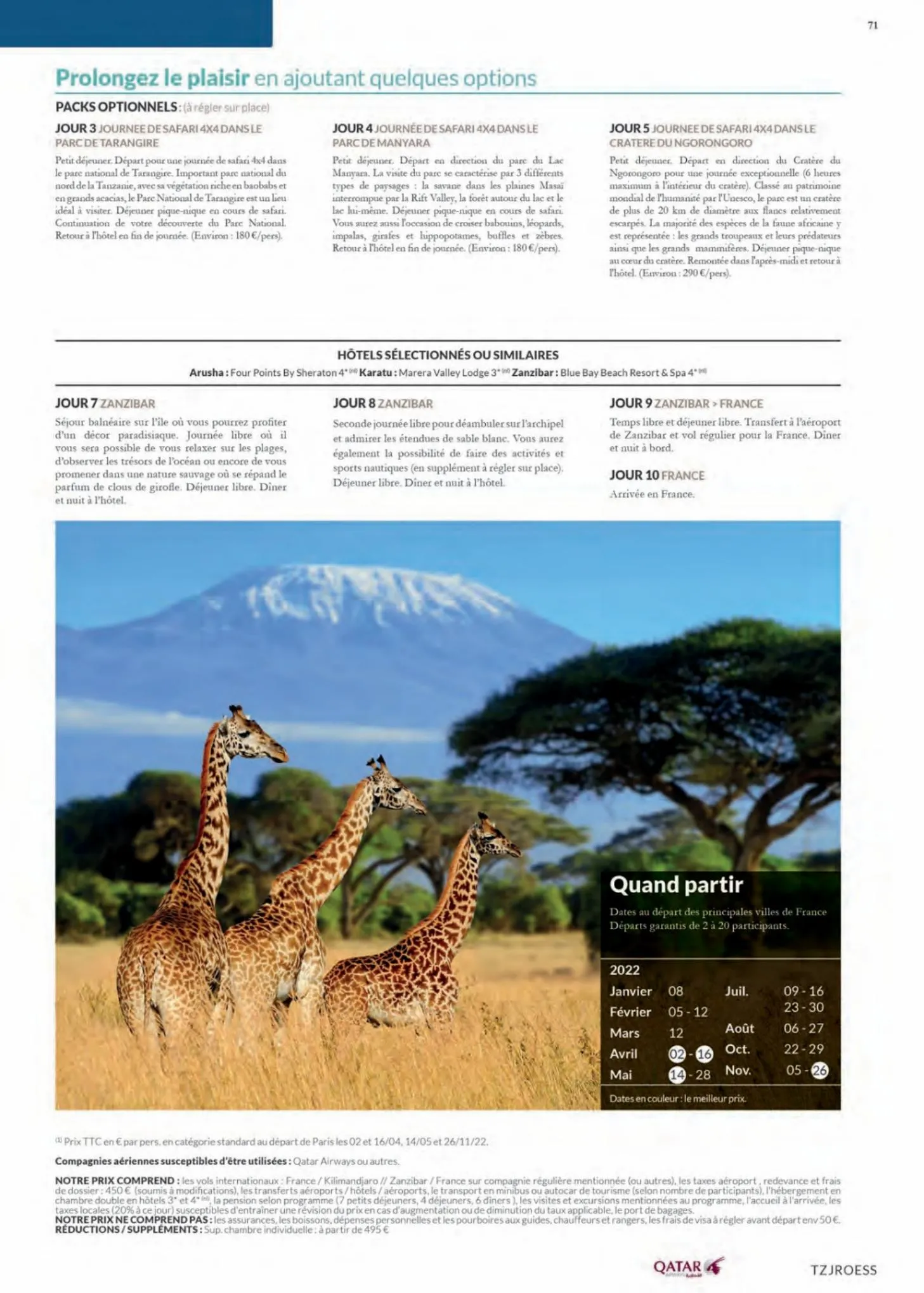 Catalogue Havas VoyagesAfrique 2022, page 00071