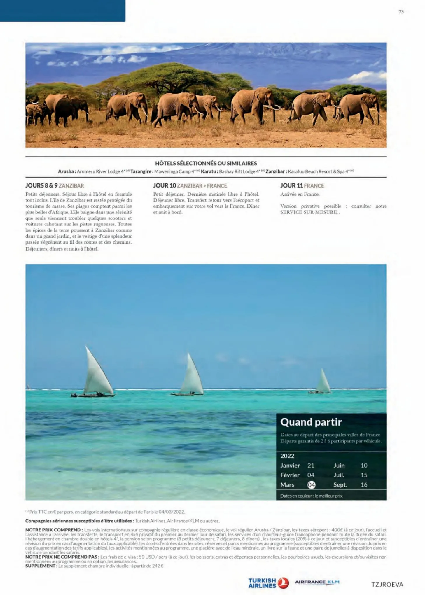 Catalogue Havas VoyagesAfrique 2022, page 00073