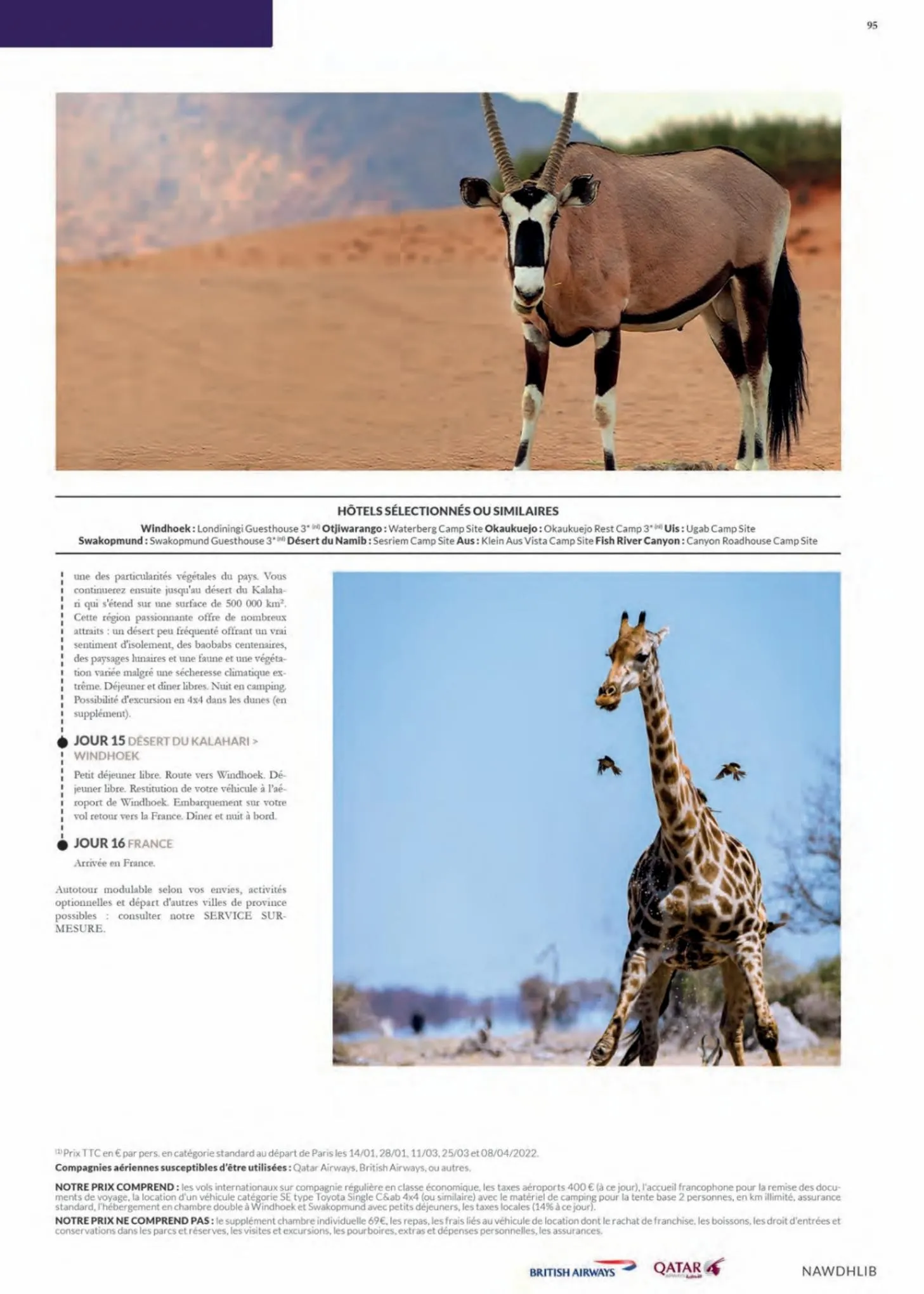 Catalogue Havas VoyagesAfrique 2022, page 00095