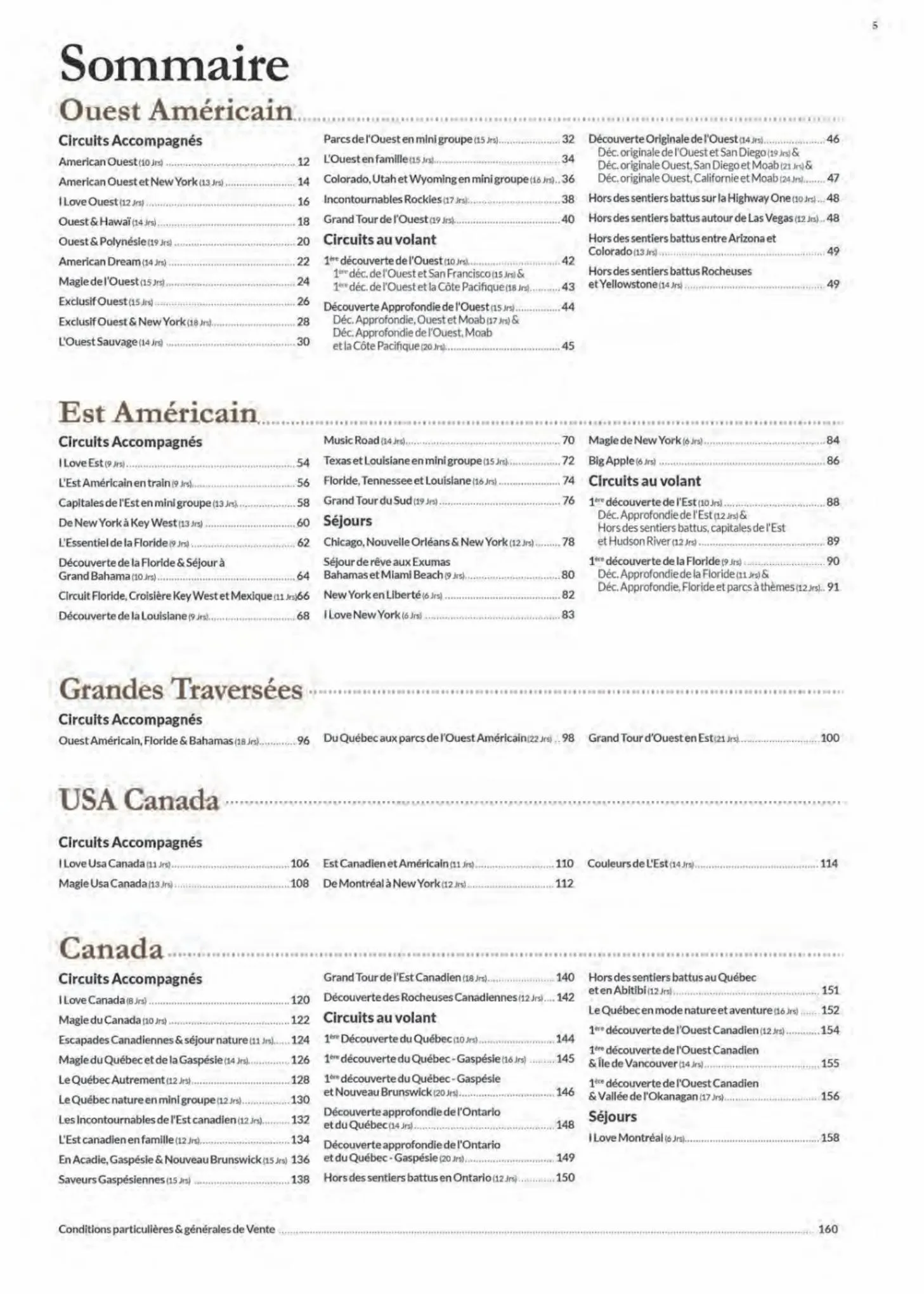 Catalogue Havas Voyages Usa 2022, page 00005