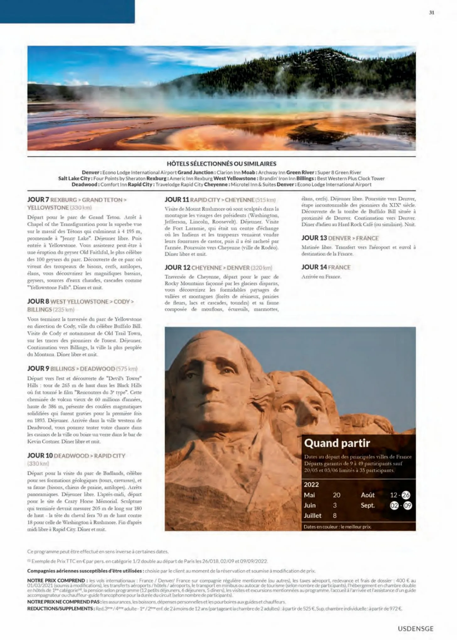 Catalogue Havas Voyages Usa 2022, page 00031