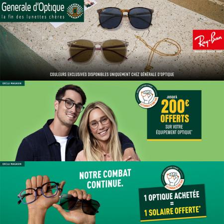 Promos de Santé et Opticiens à Nice | Lunettes de soleil Ray-Ban sur Générale Optique | 12/05/2022 - 18/05/2022