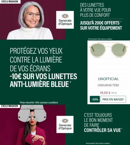 Générale Optique Offerts