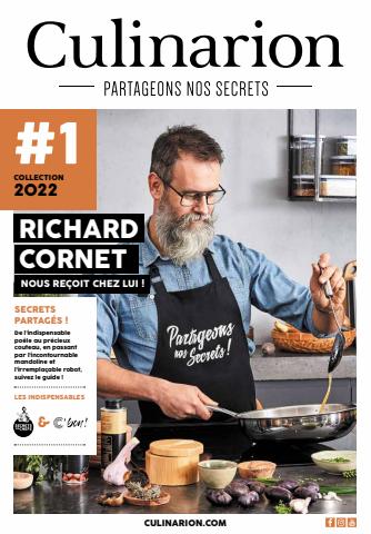 Catalogue Culinarion | RICHARD CORNET NOUS REÇOIT CHEZ LUI ! | 23/03/2022 - 30/06/2022