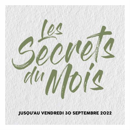 Catalogue Culinarion | LE SECRETS DU MOIS | 14/09/2022 - 28/09/2022