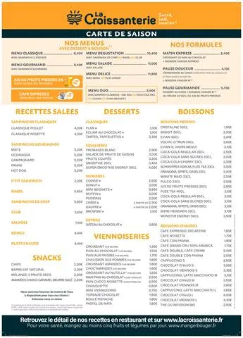 Menu Printemps-Ete