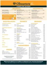 Promos de Restaurants à Nice | Menu Printemps-Ete sur La croissanterie | 30/03/2023 - 31/08/2023