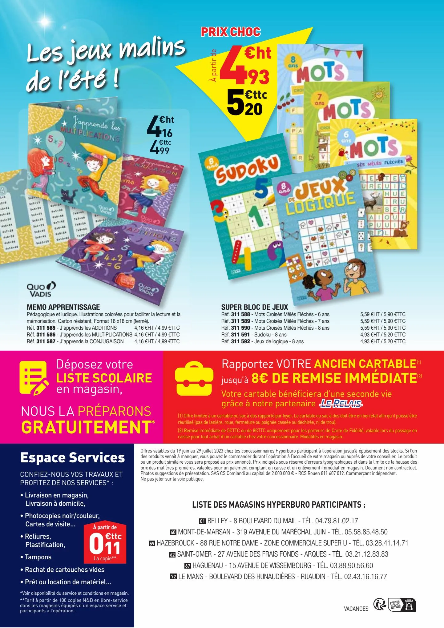 Catalogue Flyer Hyper Bonnes Vacances 2023, page 00004