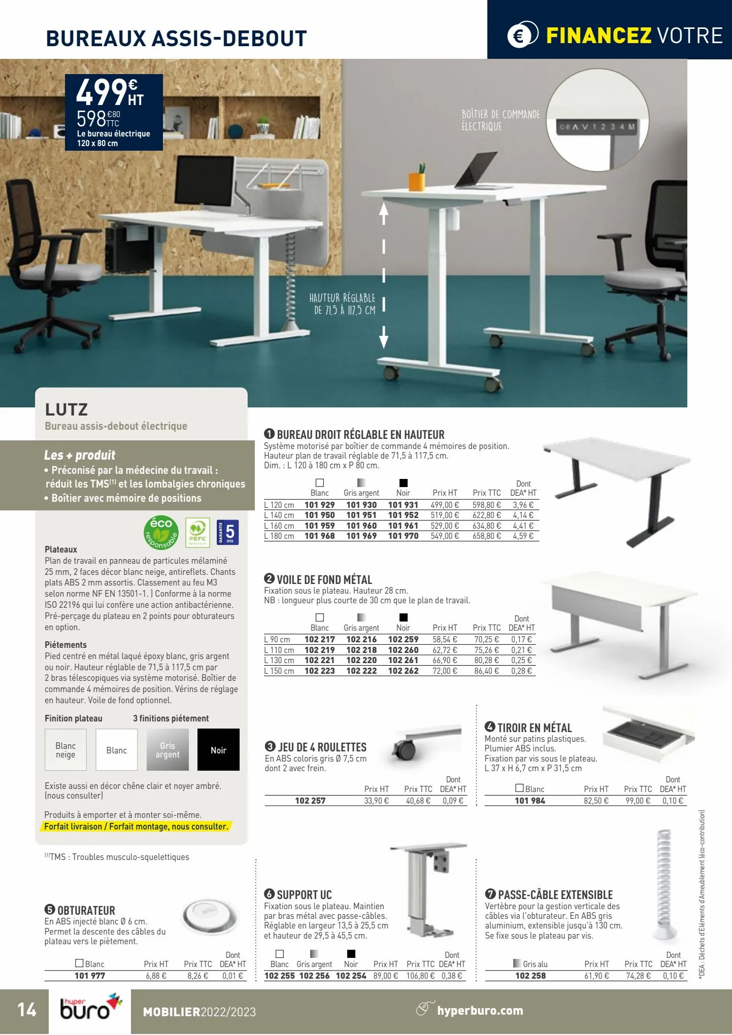 Catalogue Sélection Mobilier Hyperburo 22/23, page 00014