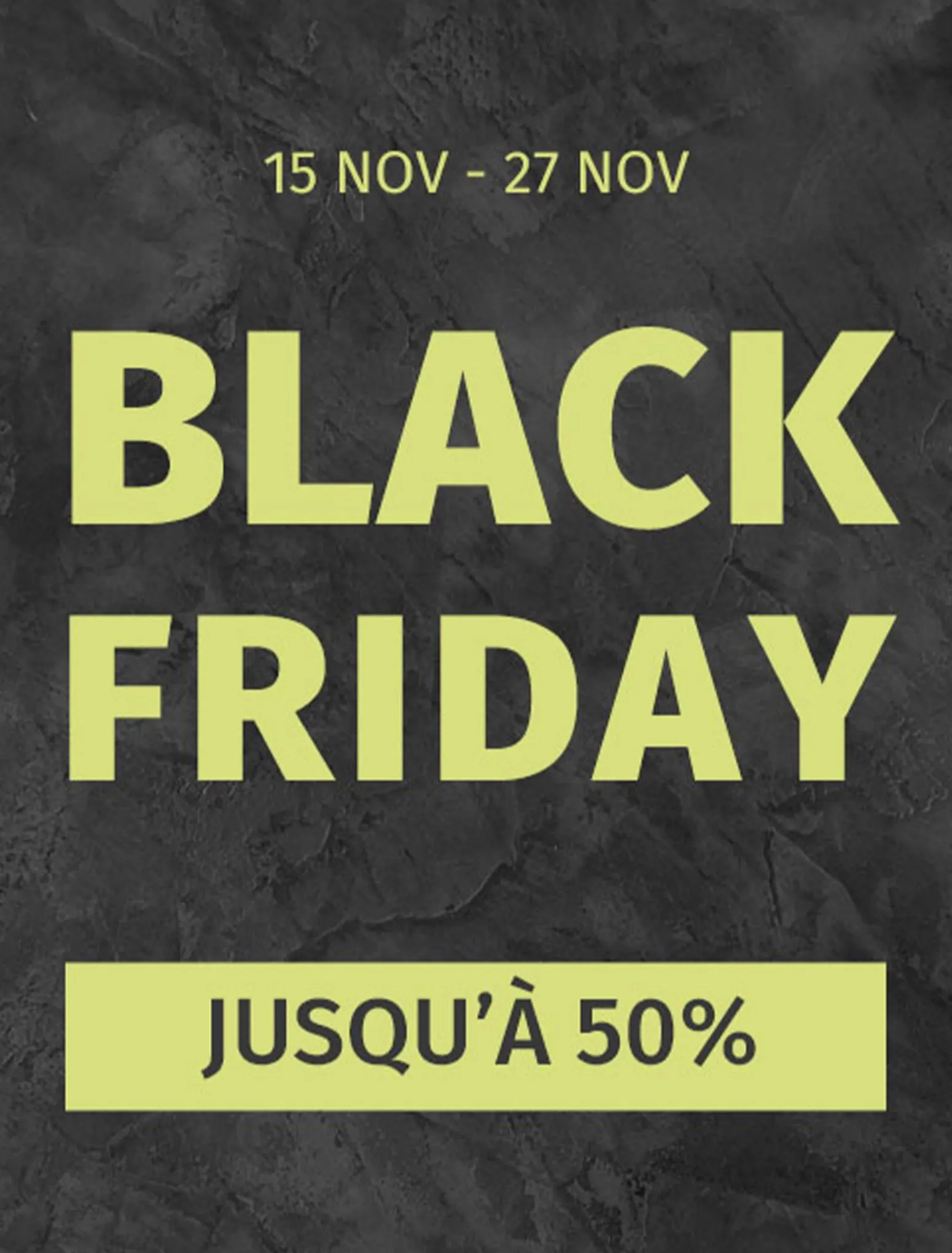 Catalogue JUSQU’À -50% BLACK FRIDAY, page 00001