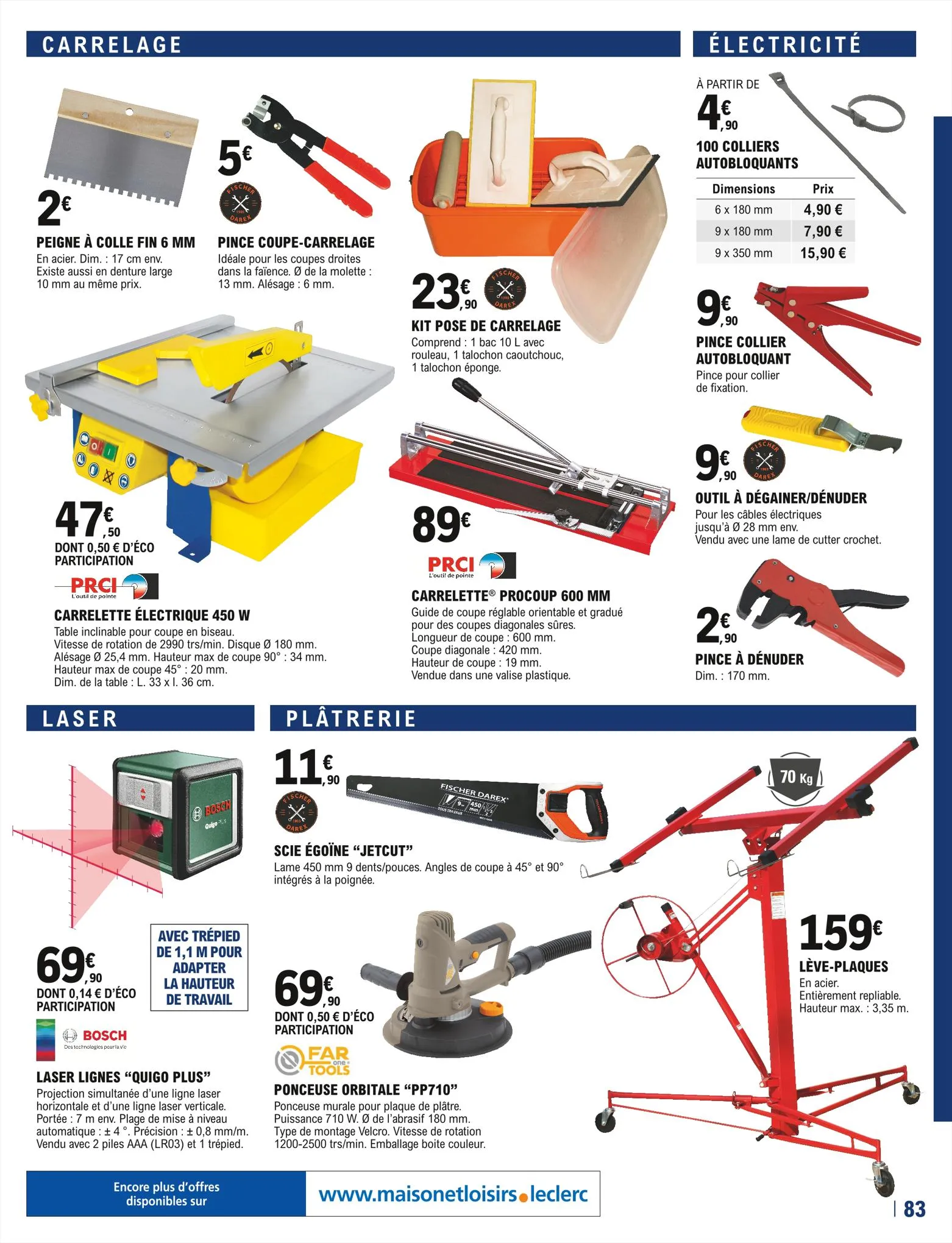 Catalogue E.Leclerc Brico, page 00083