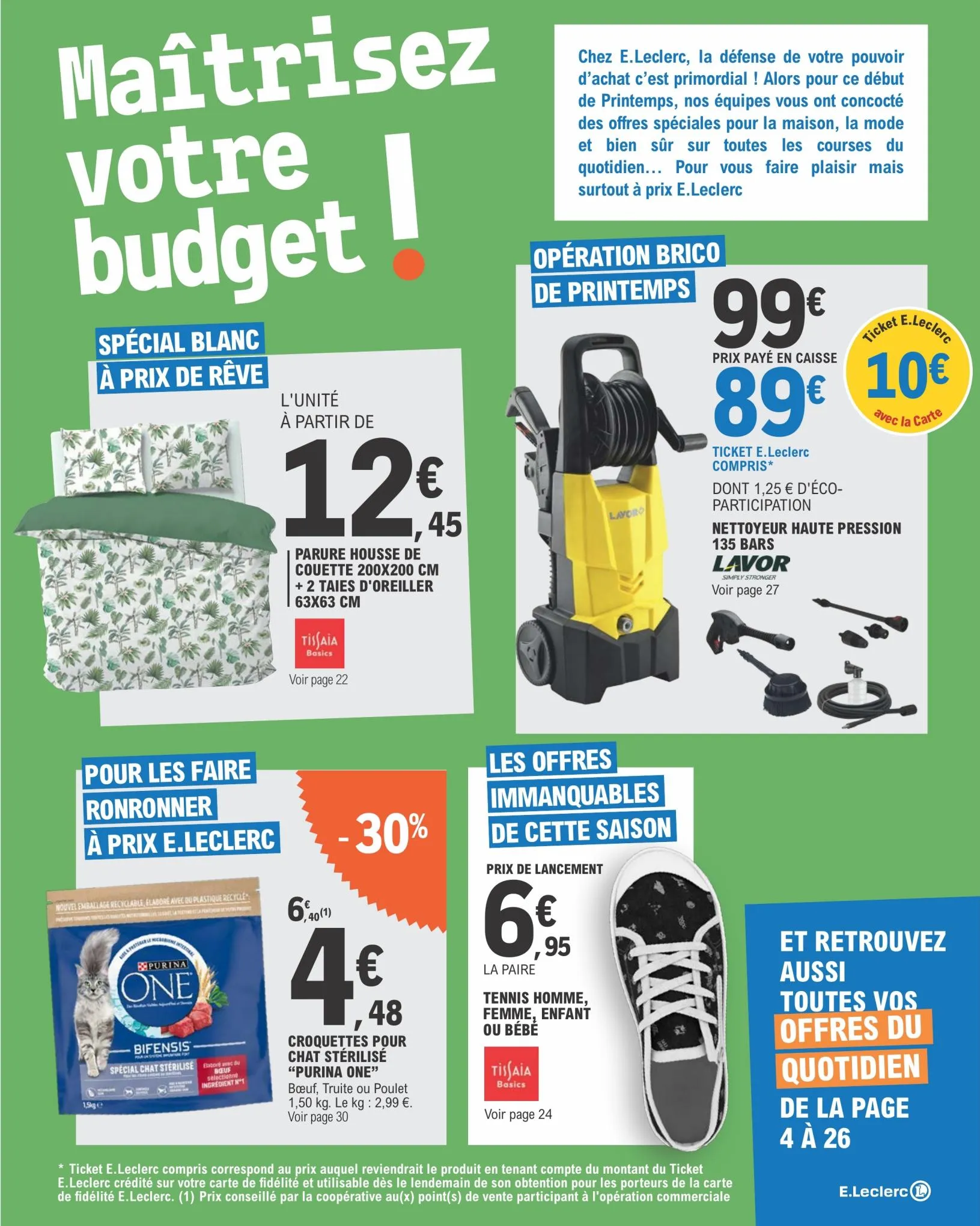 Catalogue Toutes vos coursesdu quotidien a prix E.Leclerc, page 00003