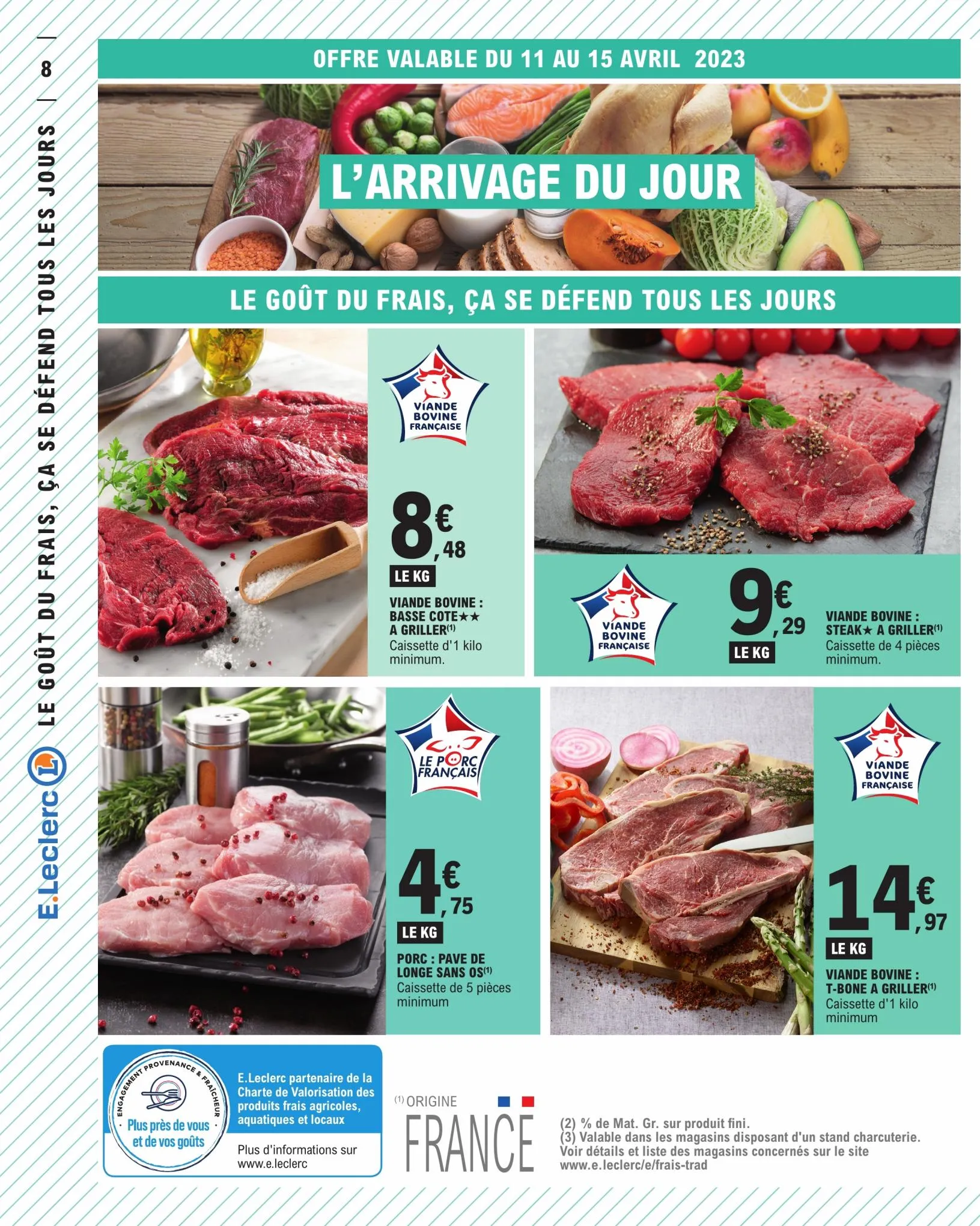 Catalogue Toutes vos coursesdu quotidien a prix E.Leclerc, page 00008