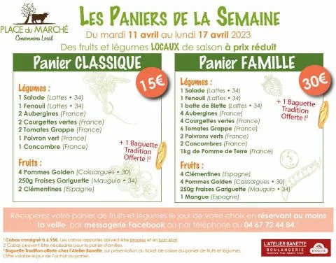 Les Paniers de la Semaine