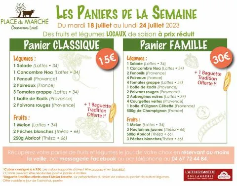 Les Paniers de la Semaine!