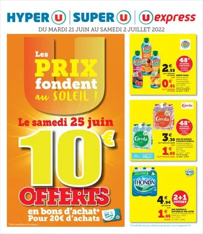 LES PRIX FONDENT AU SOLEIL !