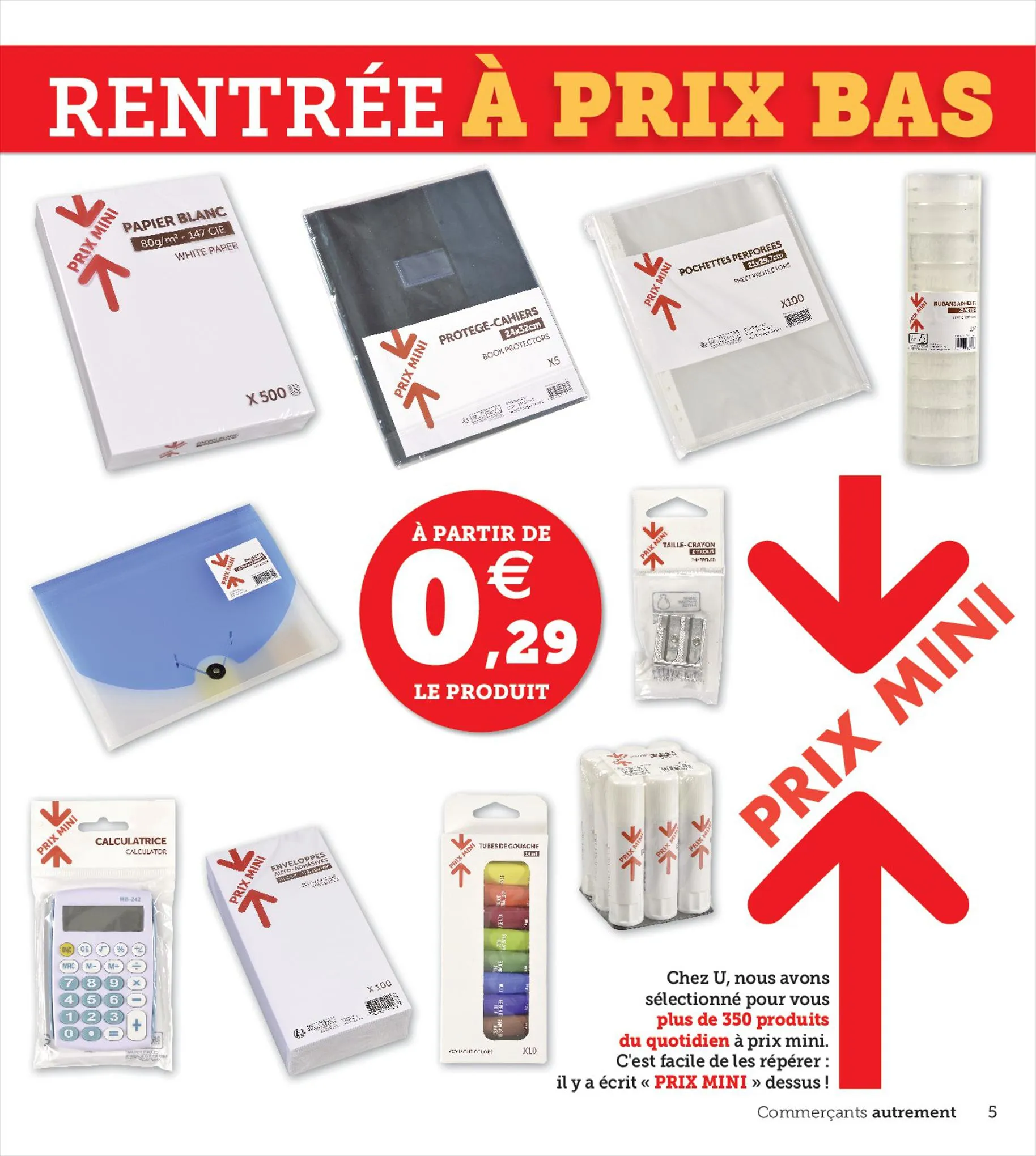 Catalogue RENTRÉE À PRIX BAS, page 00005