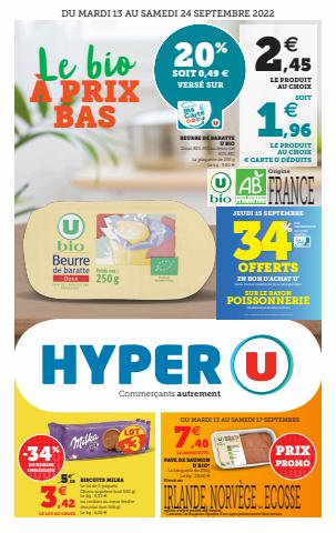 Catalogue Hyper U à Mulhouse | Le bio à prix bas | 13/09/2022 - 24/09/2022