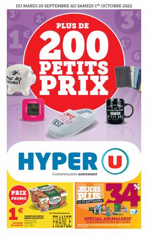 Catalogue Hyper U à Saint-Herblain | PLUS DE 200 PETITS PRIX | 20/09/2022 - 01/10/2022
