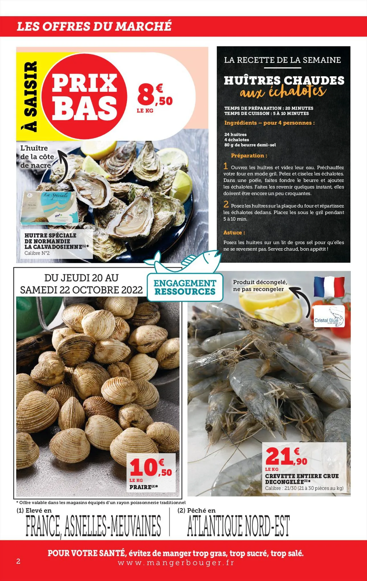 Catalogue SAVEURS DE LA MER À PRIX BAS, page 00002