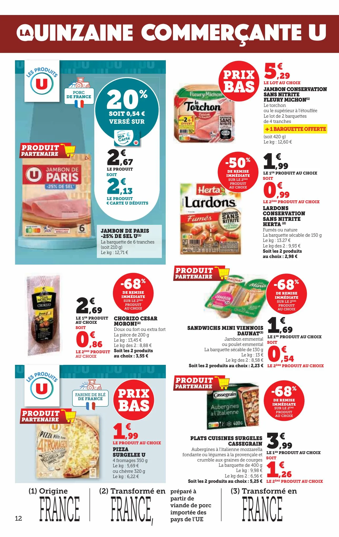 Catalogue 60% de remise immédiate sur le 2ème produit identique, page 00012