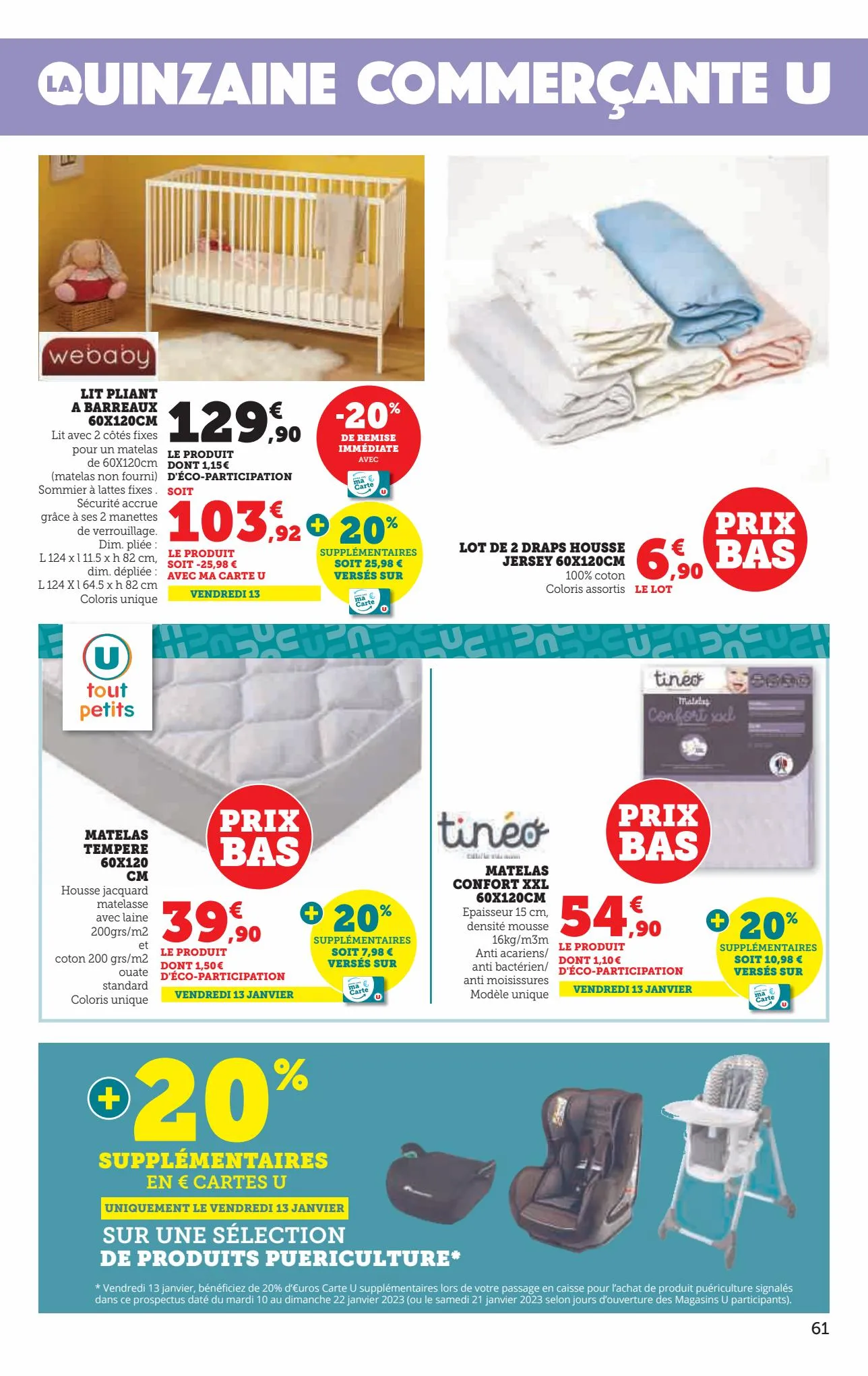 Catalogue 60% de remise immédiate sur le 2ème produit identique, page 00061