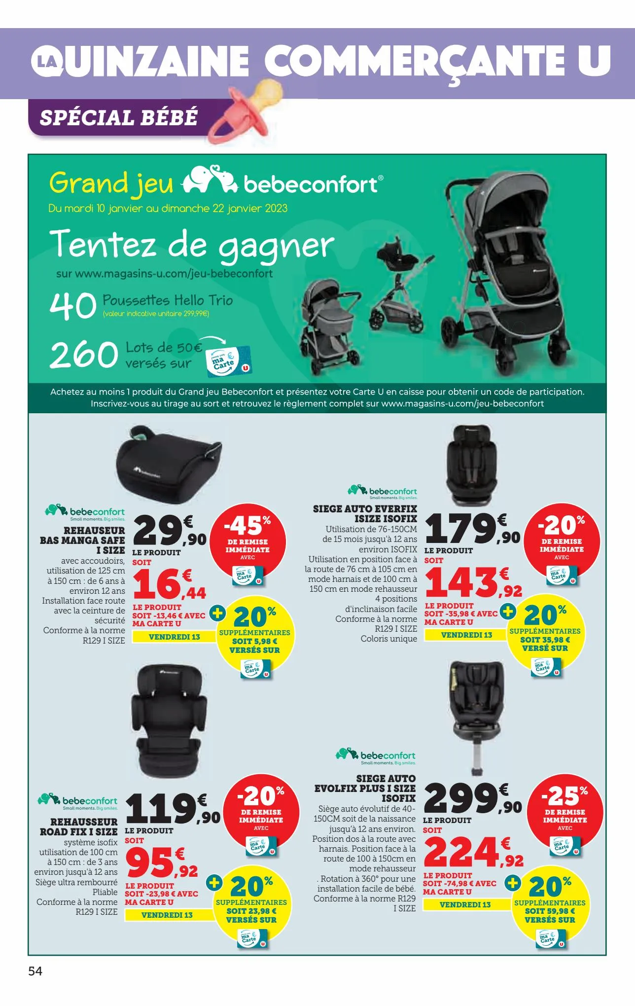 Catalogue 60% de remise immédiate sur le 2ème produit identique, page 00054