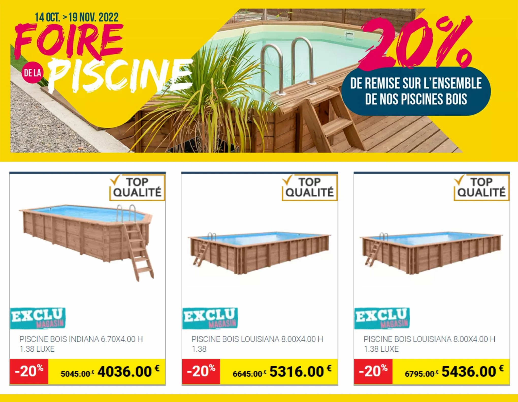 Catalogue FOIRE PISCINE BOIS, page 00003