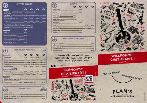 Promos de Restaurants | Carte Roubaix 2022 sur Flam's | 02/12/2022 - 31/12/2022