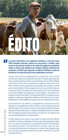 Catalogue Biocoop | DOSSIER DE PRESSE 2023 | 04/05/2023 - 31/12/2023