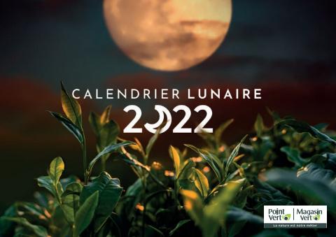 Catalogue Point Vert | Calendrier Lunaire 2022  | 22/11/2021 - 31/12/2022