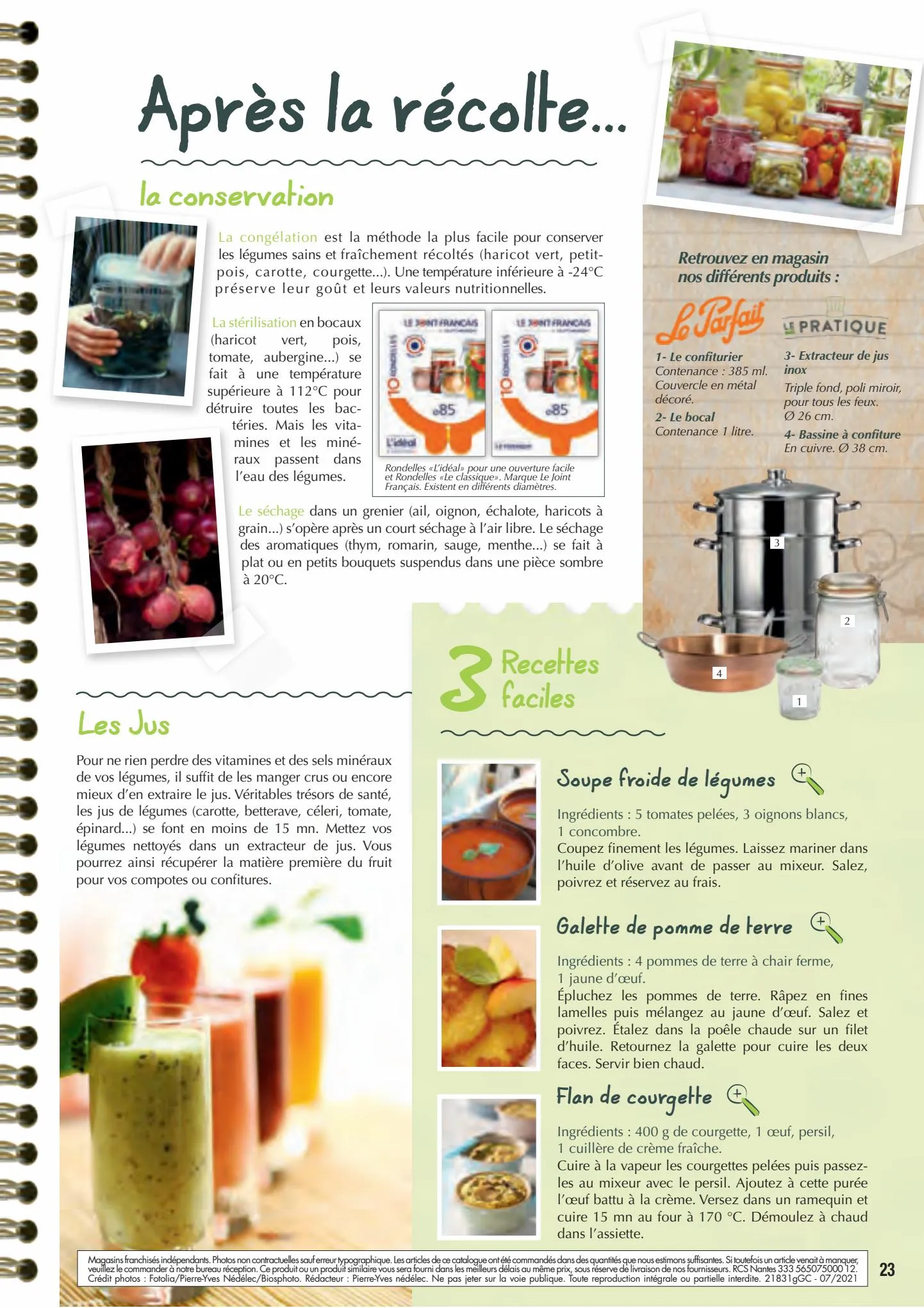 Catalogue Point Vert Guide du potager, page 00023