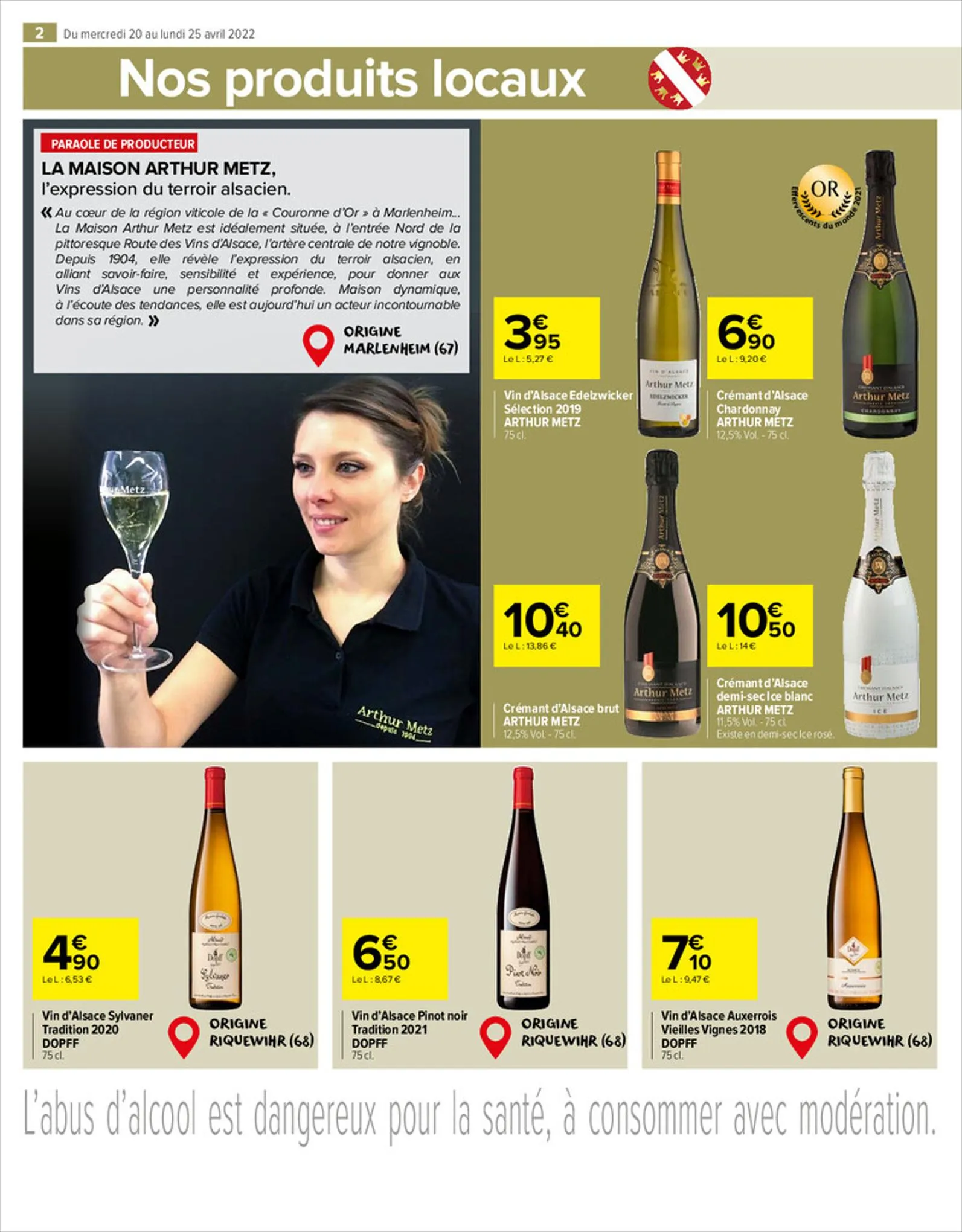 Catalogue Le meilleur de nos vins blancs Alsace, page 00002