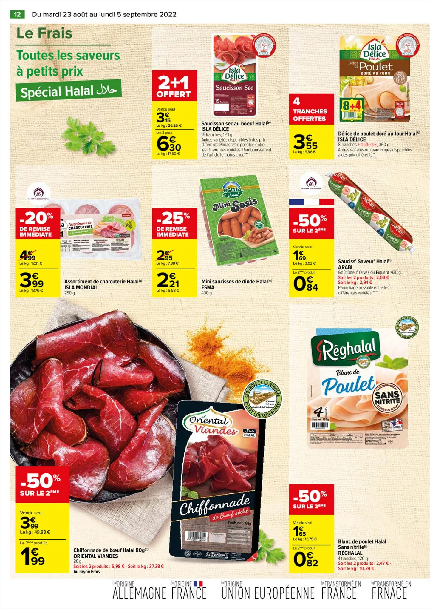 Catalogue Halal - Les petits prix de septembre , page 00012