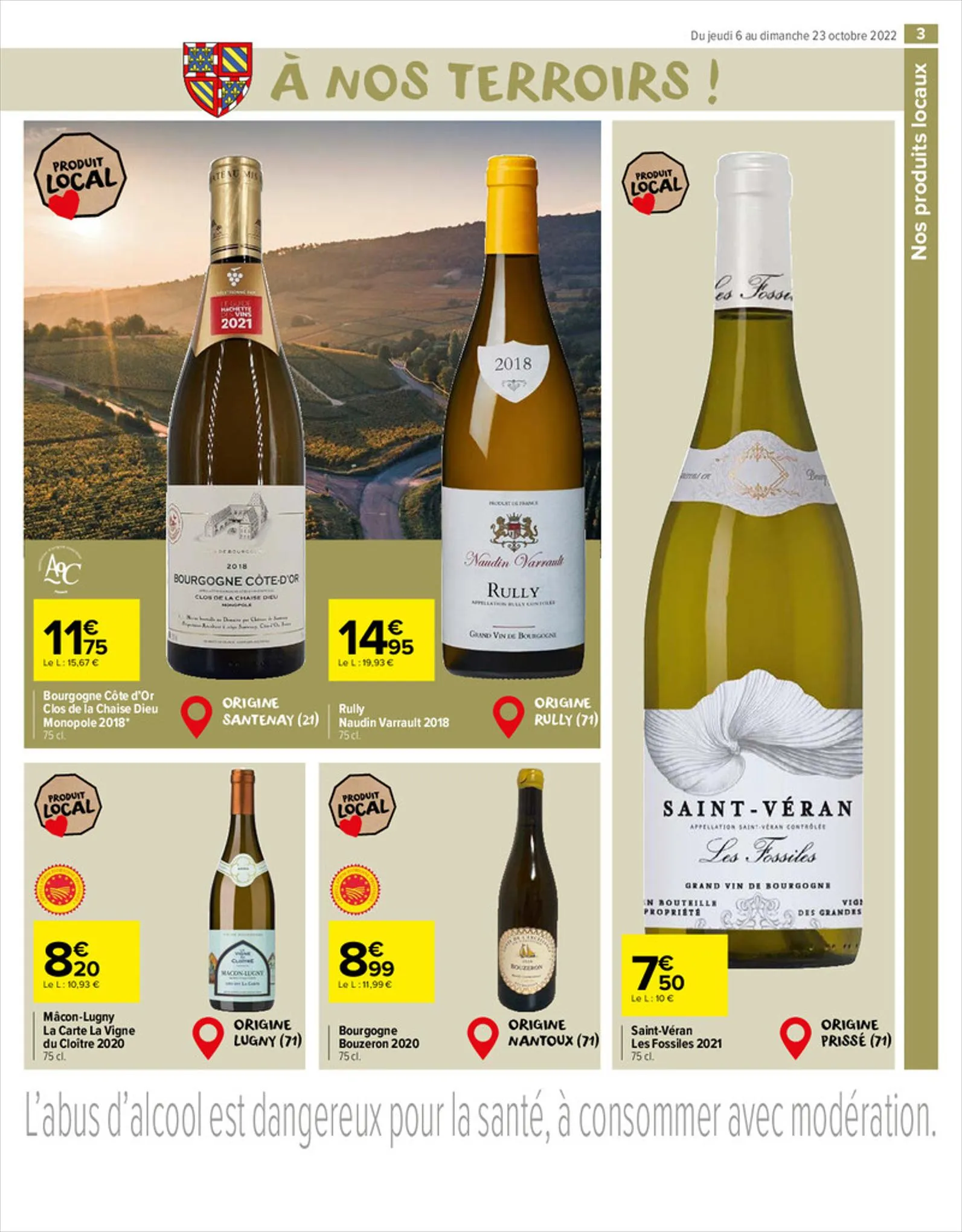 Catalogue À Nos Terroirs! Bourgogne, page 00003