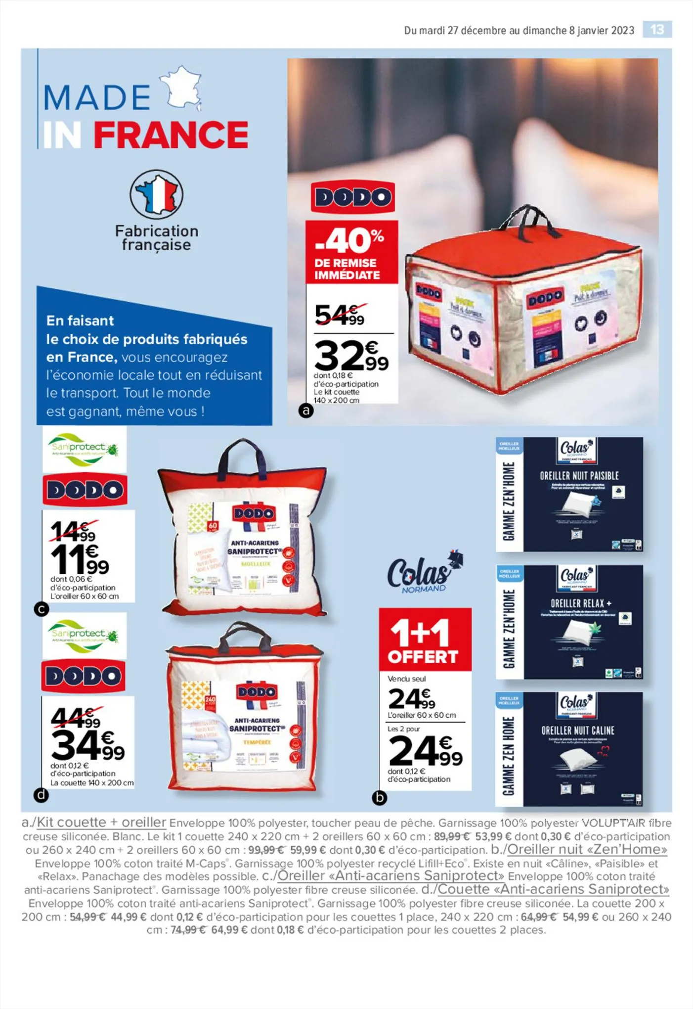 Catalogue Le Blanc - Bonjour les petits prix, page 00013