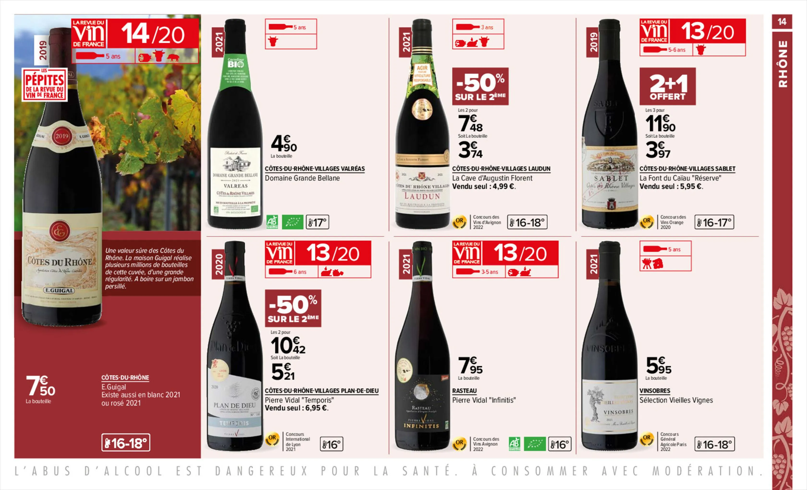 Catalogue FOIRE AUX VINS LE GUIDE DES BONS PLANS, page 00014