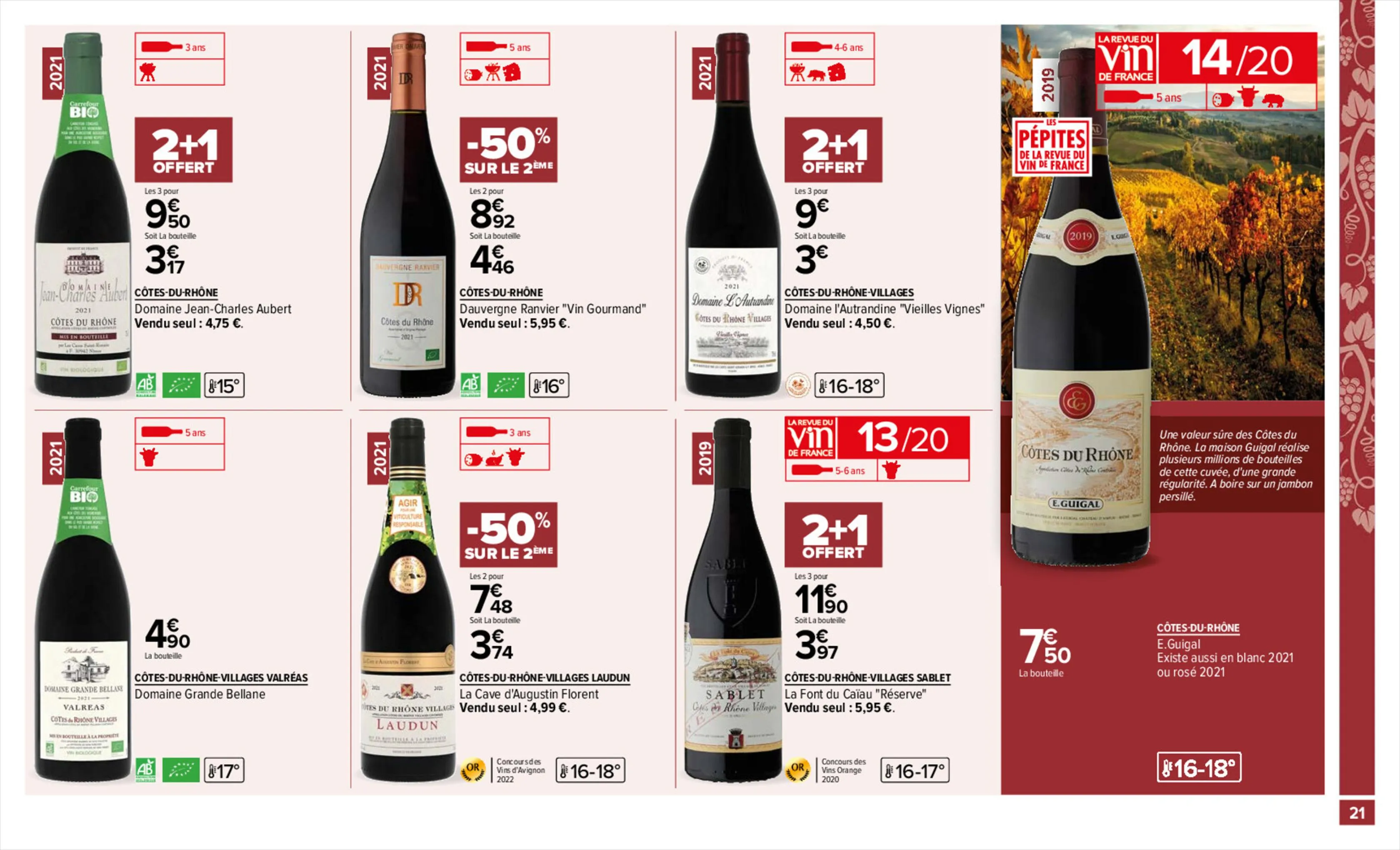 Catalogue FOIRE AUX VINS LE GUIDE DES BONS PLANS, page 00021