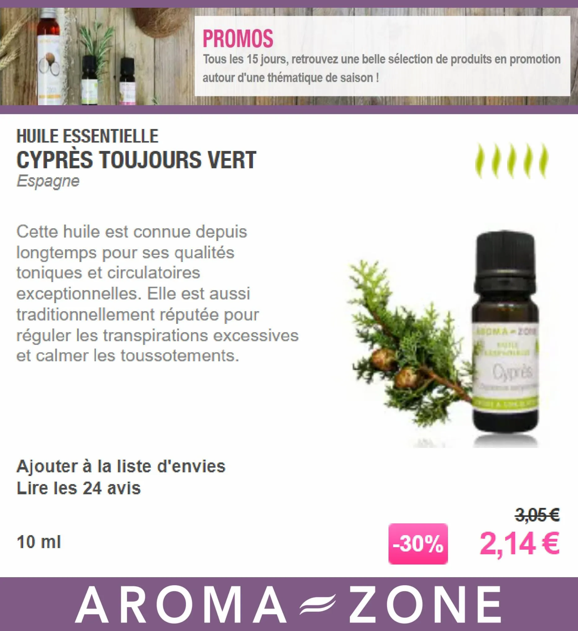 Catalogue Aroma Zone Promos, page 00009