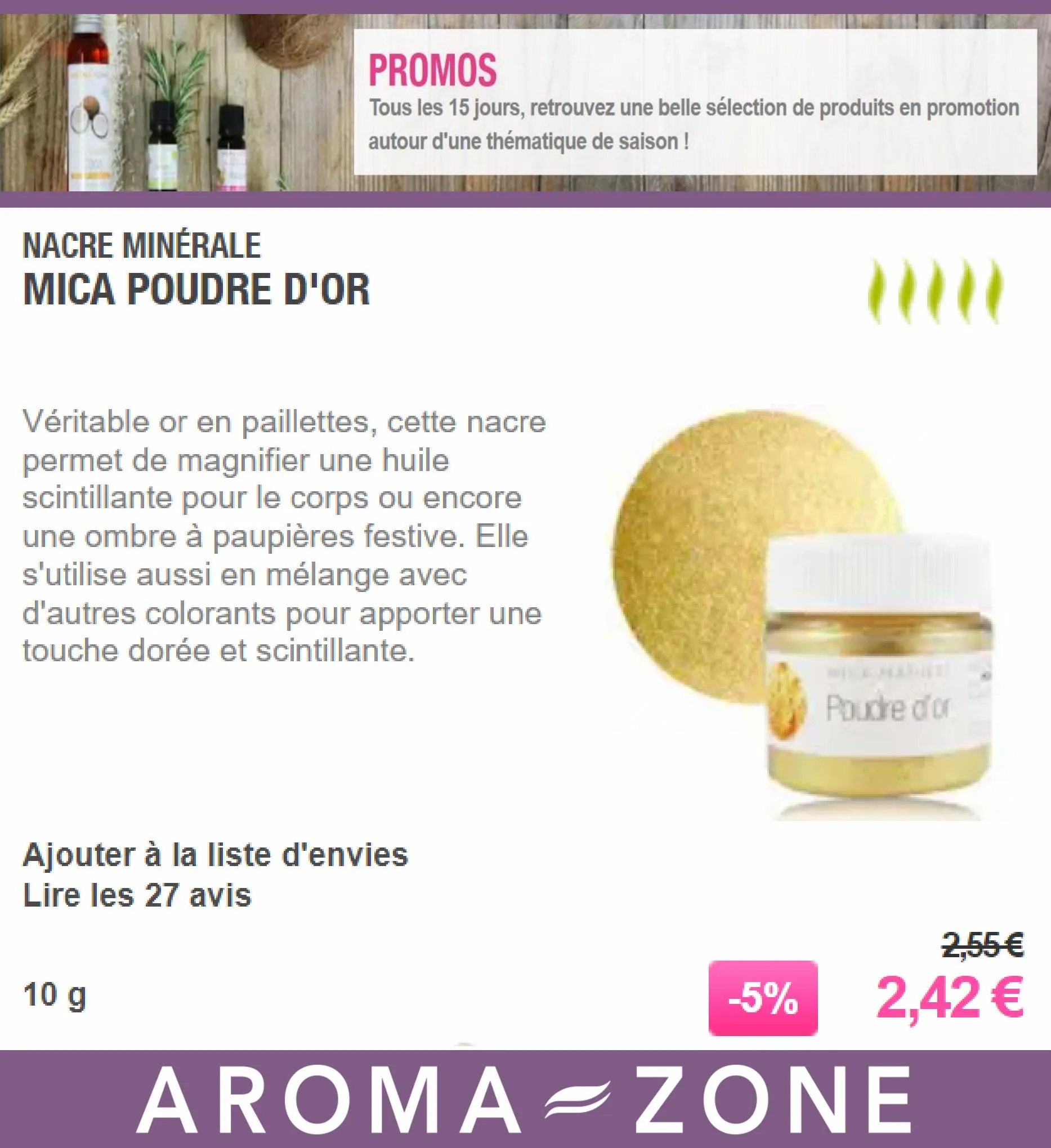 Catalogue Aroma Zone Promos, page 00009