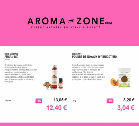 Aroma Zone Promos